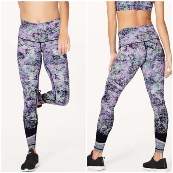 Lululemon Vivid Vision Nulux Wunder Under Hi Rise Tight Leggings Size 6 - Picture 1 of 6